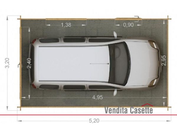 garage di legno