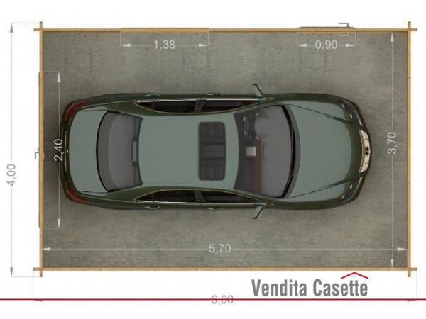 garage in legno
