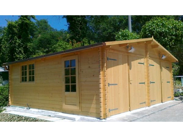 garage doppia in legno