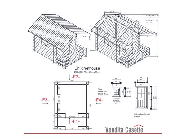schema casetta in legno mod cuneo
