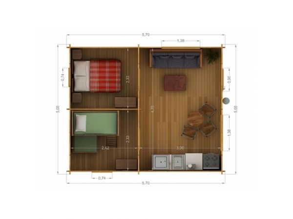 casetta in legno