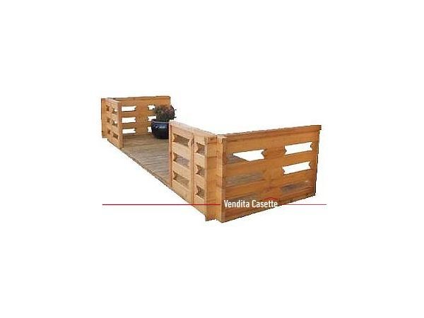 veranda per casetta in legno
